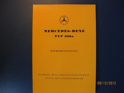 Bedienungsanleitung, Mercedes Benz 220 a - Bild 1 von 4