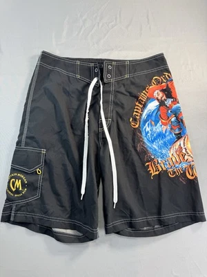 Bañador Captain Morgan Hombre Oficial Crew Gear Boardshorts Negro 34 Foto 1 de 4