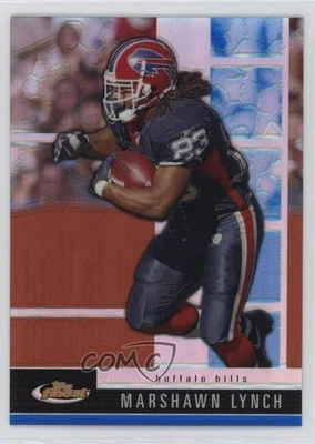 2008 Topps Finest Blue Refractor/X-Fractor Marshawn Lynch #28 - Image 1 of 2