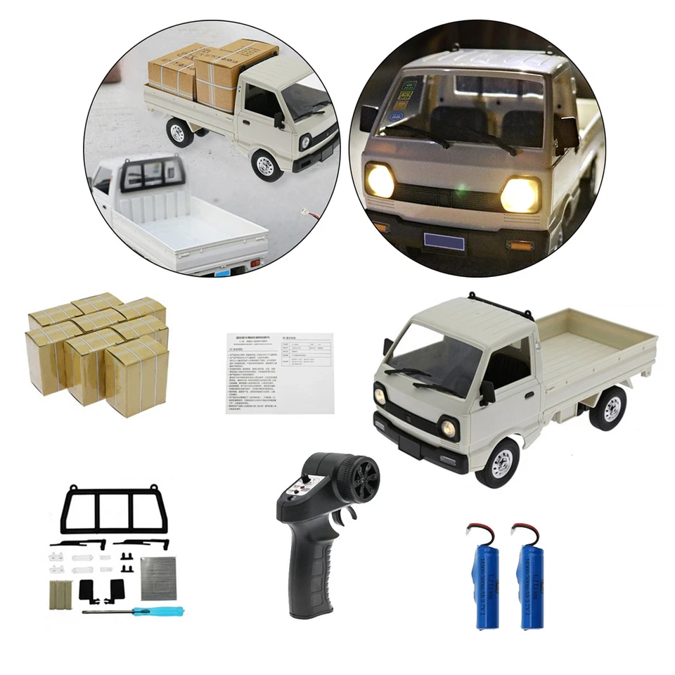 Auto elettrica D12 1:16 RC, Pick-up fuoristrada 2WD con telecomando 9G, motore - Immagine 1 di 1