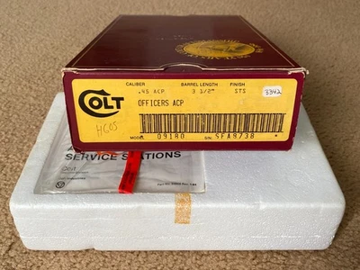 VINTAGE COLT OFFICERS ACP BOX - Image 1 of 3