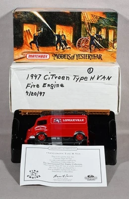 Matchbox YFE13-M Models Of Yesteryear 1947 Citroen Type H Fire Engine - Image 1 of 4