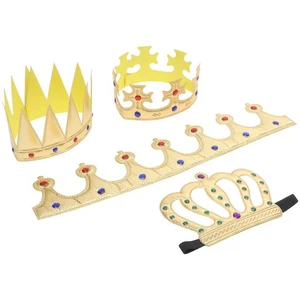 4pcs Boys King Crown Headdress Birthday Crown Hat Birthday Party Photo Prop - Picture 1 of 12