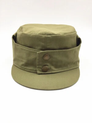 Sombrero del Ejército de la Segunda Guerra Mundial Gorras Militares Chinas con Dos Botones Propiedad de Escenario Foto 1 de 4