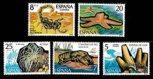 Spain 1979 - Spanish Fauna, Scorpion, Starfish - Set of 5v - Scott 2158-62 - MNH - Picture 1 of 1