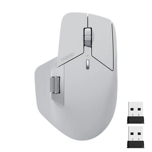 Rapoo MT760L Multi-Device Wireless Mouse Bluetooth 5.0 2.4GHz Multi-Mode Grey - Picture 1 of 8