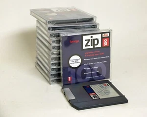Iomega Zip 100 IBM DOS Formatted 100MB Disk set of 12x Used - Picture 1 of 1
