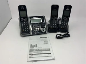 Panasonic KX-TGF370 Base & 3 Handset Home Phone System Tested Working - Picture 1 of 12
