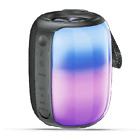 PHILEX Incredible Colorful Lights RGB Wireless Bluetooth Speaker 10W [Black/G...