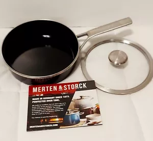 Utensilios de cocina esmaltados Merten & Storck con núcleo de acero 1,9 cuartos de galón + tapa - Imagen 1 de 6