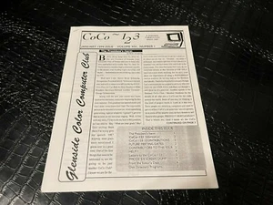 1990s COCO 123 vintage computer magazine fanzine VOLUME XIV #1 - Imagen 1 de 1