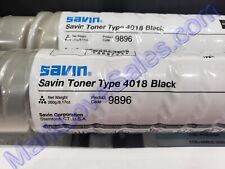 Genuine Savin Toner Type 4018 Black Product Code 9896 - 1 bottle