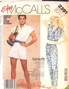 McCall's 2391 ~ Misses' Jumpsuit ~ Long Jumpsuit Has Tapered Legs, Pockets ~ 6-8 - Picture 1 of 4