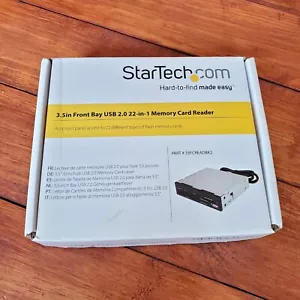 StarTech Memory Card Reader 3.5" Front Bay 22-in-1 USB 2.0 Internal Media New - Picture 1 of 5