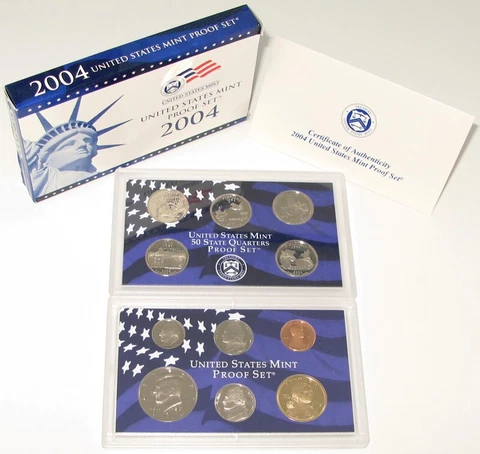 2004-S U.S.  Proof Set - 11 Coins in OGP w/COA Cover
