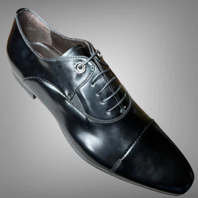Auténticos zapatos Oxford de cuero Cesare Paciotti de $725 EE. UU. 8,5 de diseñador italiano  Foto 1 de 4