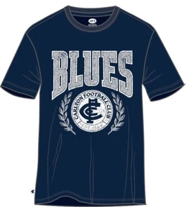 AFL Arch Graphic Tee Shirt - Carlton Blues - Mens T-Shirt - Picture 1 of 3