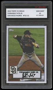 FERNANDO TATIS JR. 2021 TOPPS '52 REDUX 1ER GRADO 10 TARJETA DE BÉISBOL PADRES MLB - Imagen 1 de 1