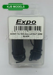 NUEVO EN CAJA EXPO A22041 Negro 7m 16/0.2mm Diseño DCC Conexión Cable-Digital Modelo Ferrocarril - Imagen 1 de 2