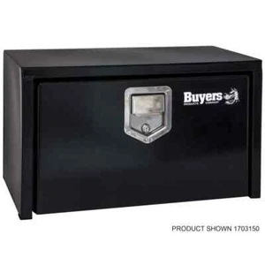 14 in. x 12 in. x 24 in. Gloss Black Steel Underbody Truck Tool Box - Picture 1 of 4