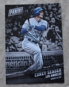 Tarjeta Panini Black Friday 2017 #24 Corey Seager novato Los Angeles Dodgers - Imagen 1 de 2