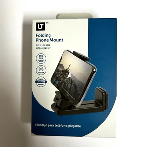 Utilitech Compact Folding Phone Mount for Cell Phones Black #5061440 Rotates 360 - Zdjęcie 1 z 12