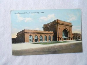Postal de colección 1912 - Nuevo depósito terminal RR - Chattanooga, TN - Imagen 1 de 1