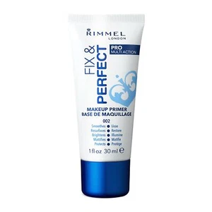 Rimmel Fix & Perfect Makeup Primer 30ml for Hydrating and Even Skin Tone UK - Picture 1 of 9