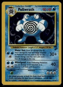 Poliwrath 15/130 Base Set 2 Ilimitado WOTC Tarjeta Pokémon De Colección - Imagen 1 de 2
