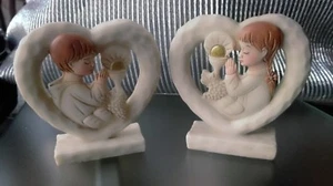  bomboniera prima comunione bimbo bimba cuore in resina calice - Picture 1 of 3