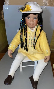 donna rubert jasmine 28” porcelain cloth ltd. 56/1000 - Picture 1 of 8