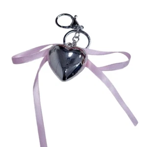 Elegant Heart Keyring Stylish Bowknot Pendant Charm Accessory for Bag and Key - Zdjęcie 1 z 8