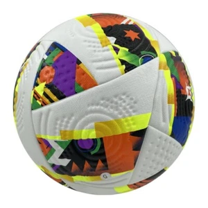 Size 5 Soccer Ball PU Material Outdoor Sports Football Training Match Seamless - Picture 1 of 12