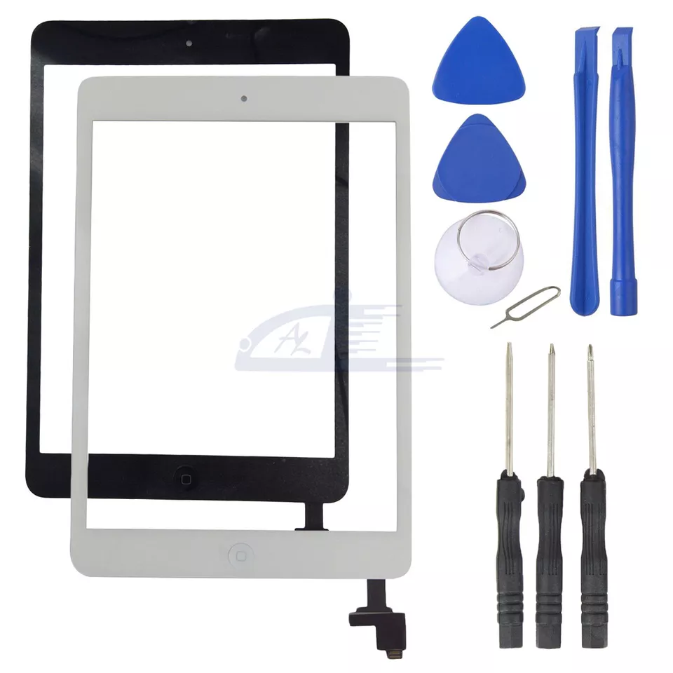 For iPad Mini 1 2 Touch Screen Glass Digitizer +IC +Home Button+ Adhesive +Tools - Image 1 of 1