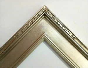 24 X 36 PLEIN AIR  SILVER PANELPICTURE FRAME STD SIZE w/ CLASSIC CORNER DESIGNS - Picture 1 of 10