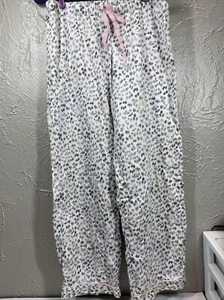 Pigiama Victorias Secret pantalone rosa nero bianco grigio elastico in vita taglia media - Foto 1 di 5