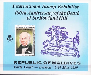 MA MALDIVES 0799 ROWLAND HILL - Picture 1 of 1