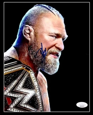FOTO DE LUCHA LIBRE 8X10 FIRMADA POR WWE BROCK LESNAR CON CERTIFICADO DE AUTENTICIDAD JSA 8 MUY RARA F5 Foto 1 de 2