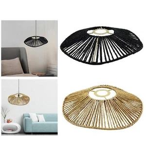 Woven Rope Lampshade Pendant Lamp Shades for Home Dining Room Living Room - Picture 1 of 21