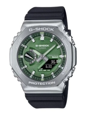 Casio G-Shock G-steel Tough Solar Bluetooth Green Dial Watch GBM2100A-1A3 - Image 1 of 4