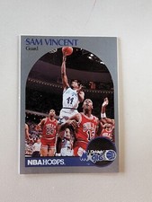 1990 NBA Hoops Sam Vincent #223, Michael Jordan Error Card