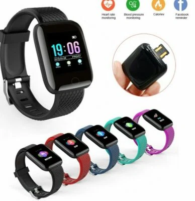Waterproof Fitness Smart Watches Bluetooth Heart Rate Tracker For iOS Android - Image 1 of 4