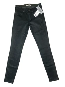 Rich & Skinny Jeans Womens 24 NEW Forest Leather Coated Skinny Pants MSRP $176 - Picture 1 of 9