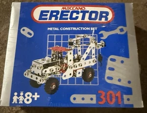 Vintage Meccano Erector Metal Construction Set #301 Tow Truck NEW - Picture 1 of 2