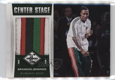 2012-13 Limited Center Stage Materials Prime /5 Brandon Jennings #21 - Image 1 of 2