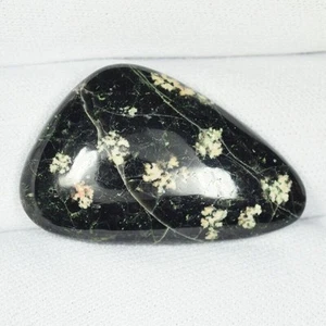 18.85 ct DAZZLING - BLACK NATURAL JASPER GEMSTONE - Fancy Cabochon See Vdo LT - Picture 1 of 3