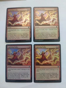 Lightning Strike x 4 Dominaria United Foil Playset MTG - Bild 1 von 1