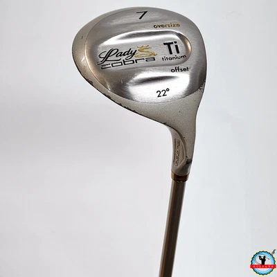 Lady Cobra Oversize Ti Offset 7-Wood 22* Ladies-Flex Graphite RH 41” - Image 1 of 4