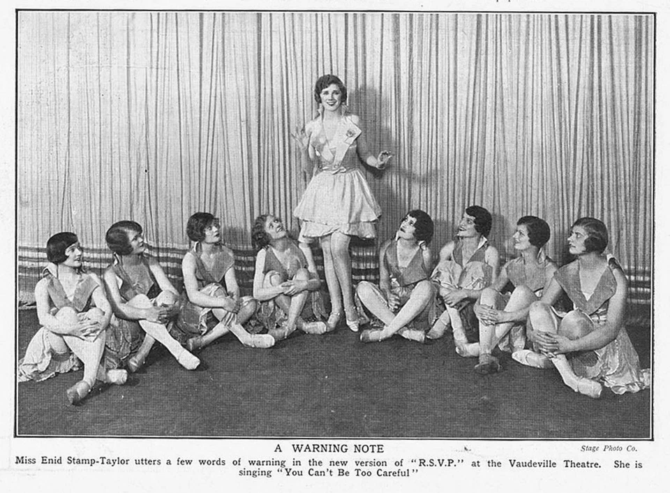 ENID STAMP-TAYLOR in 'RSVP' at the Vaudeville Theatre - Antique Print 1926 - image 1 of 1