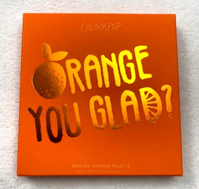 Colourpop Orange You Glad? Pressed Powder 9 Pan Eyeshadow Palette 0.3oz with Box - Image 1 of 4